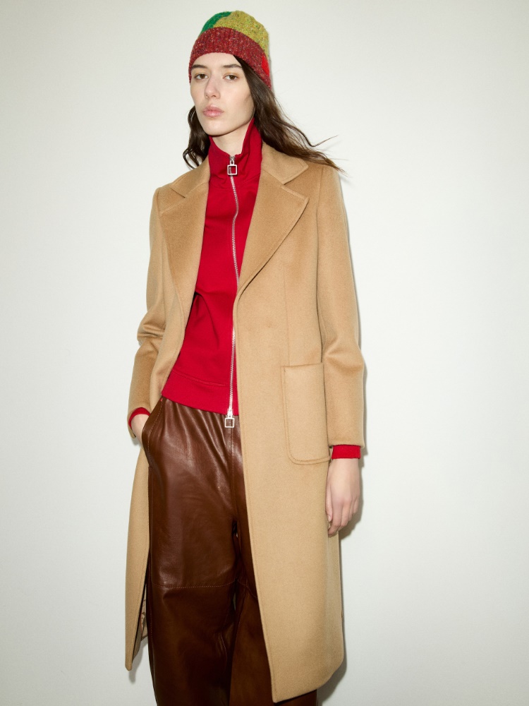 Runaway coat in drap - CAMEL - MAX&Co.