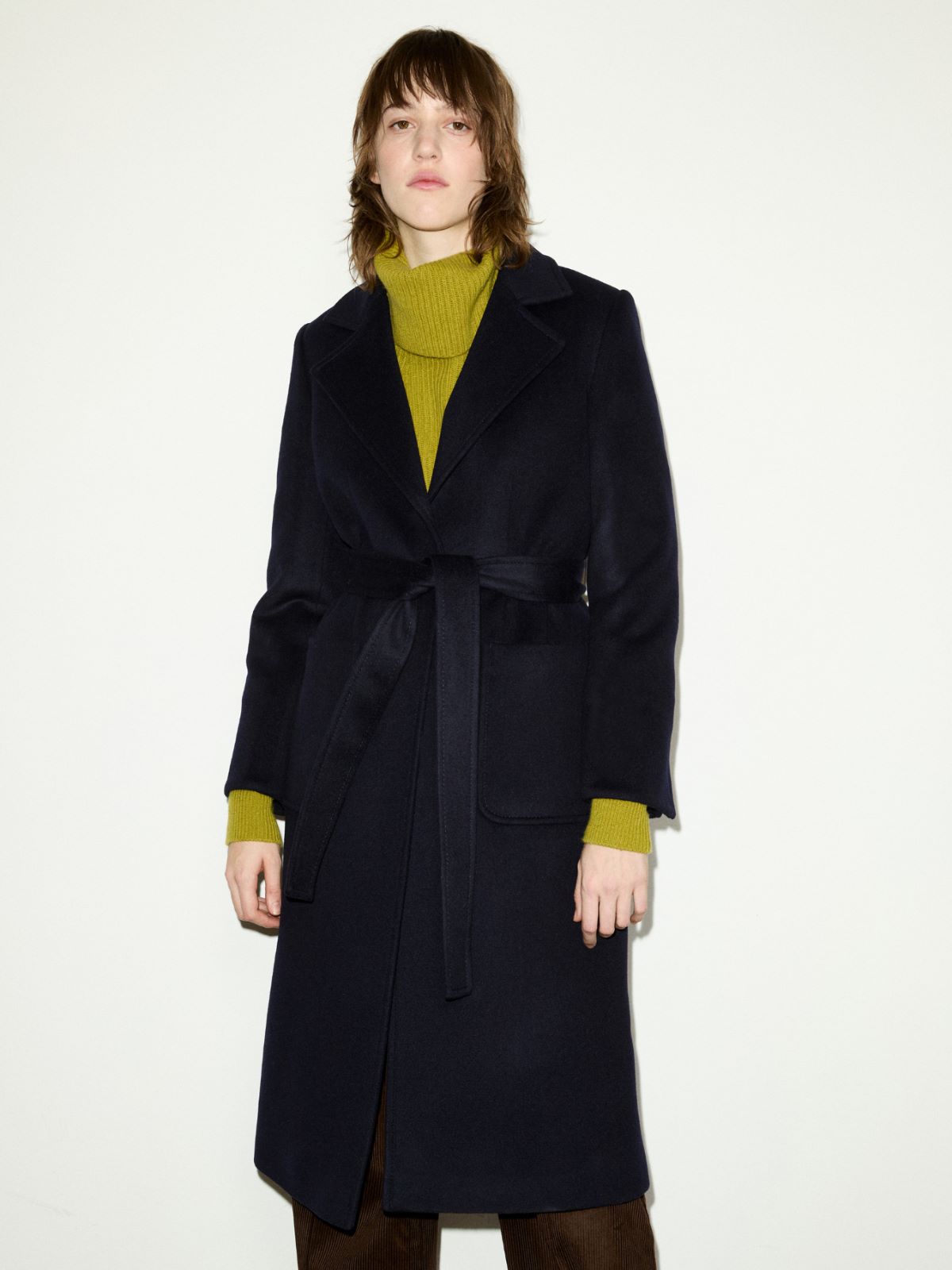 Runaway coat in drap - NAVY - MAX&Co.