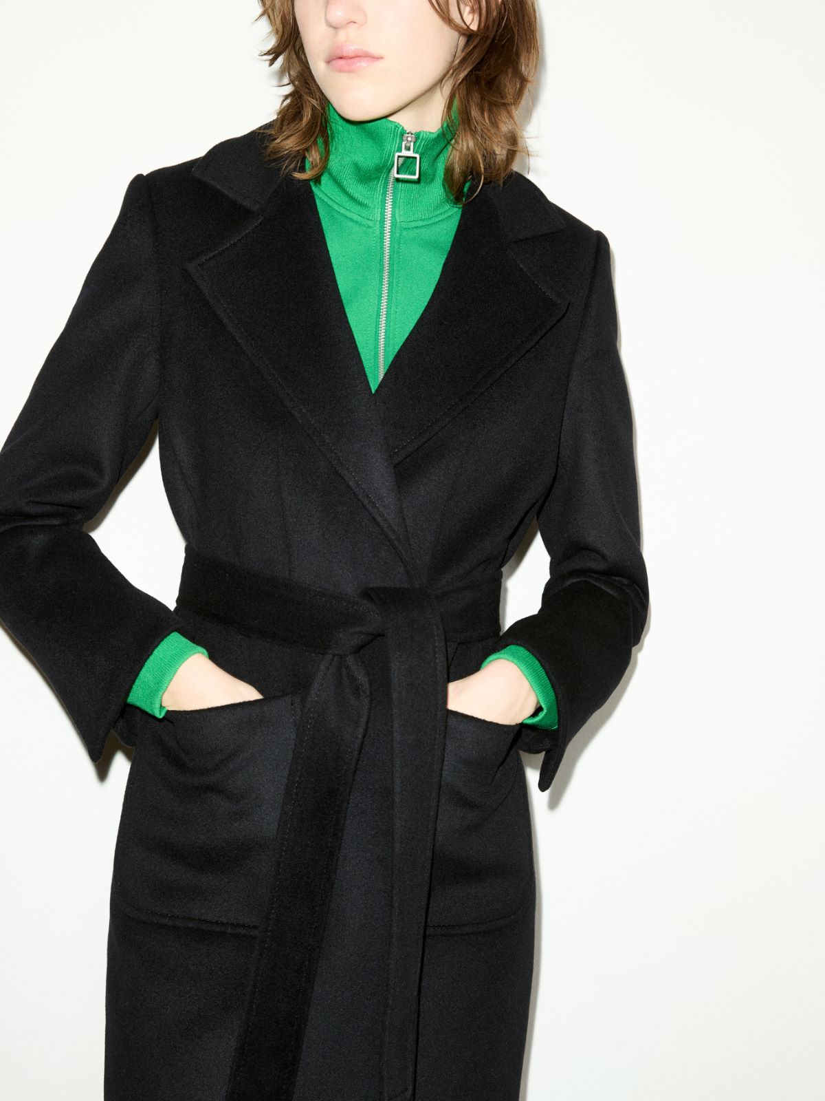 Runaway coat in drap - BLACK - MAX&Co. - 3