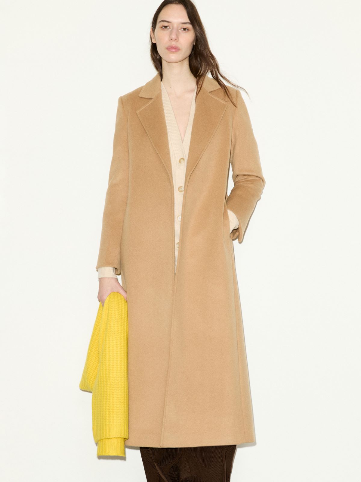 Longrun coat in drap - CAMEL - MAX&Co.