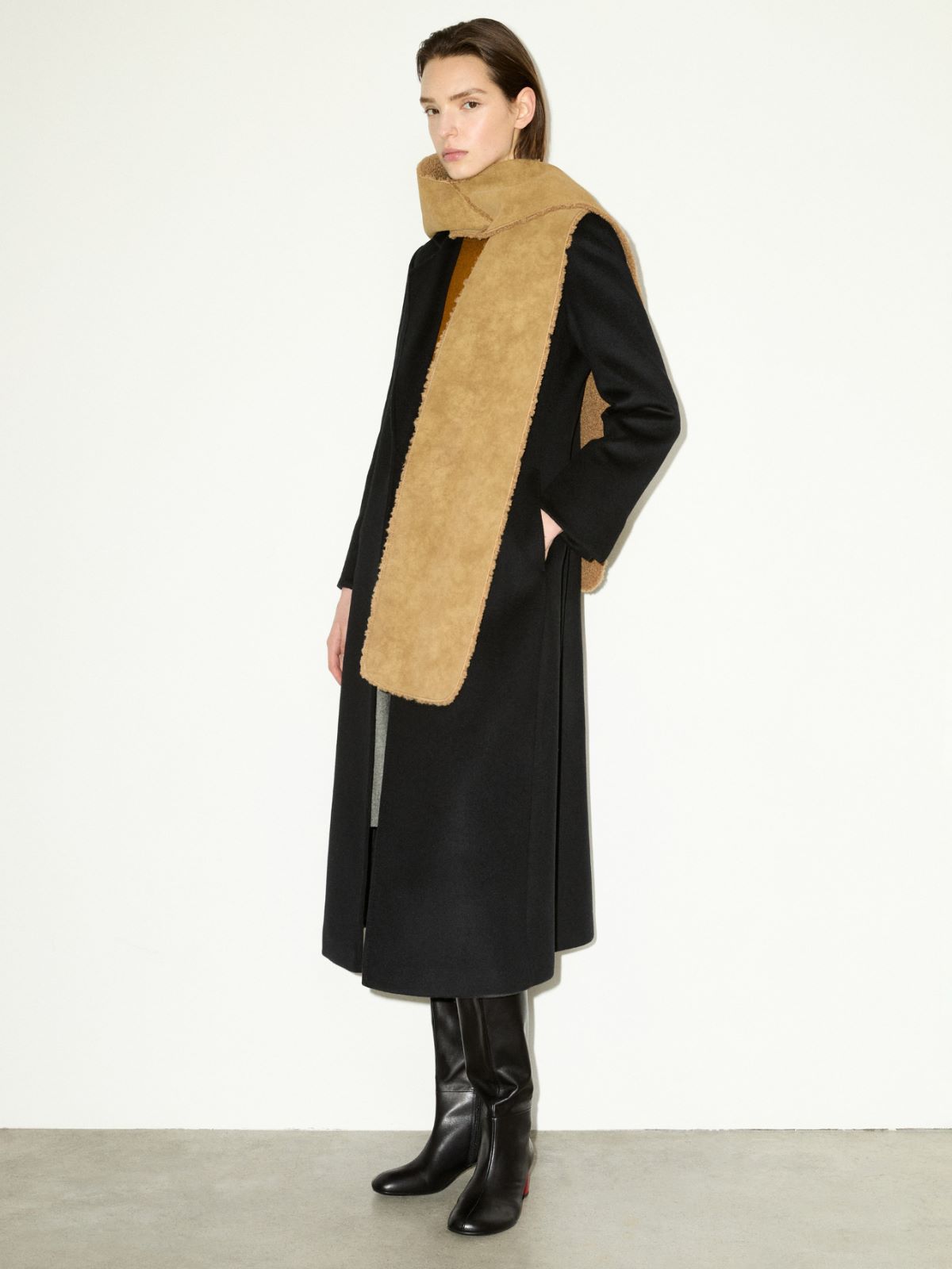Longrun coat in drap - BLACK - MAX&Co. - 5