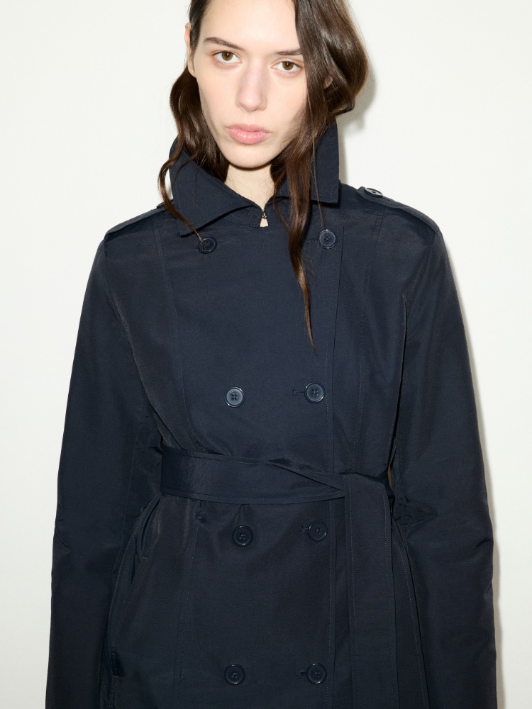 Double-breasted trench coat in ottoman - MAX&Co. - 3