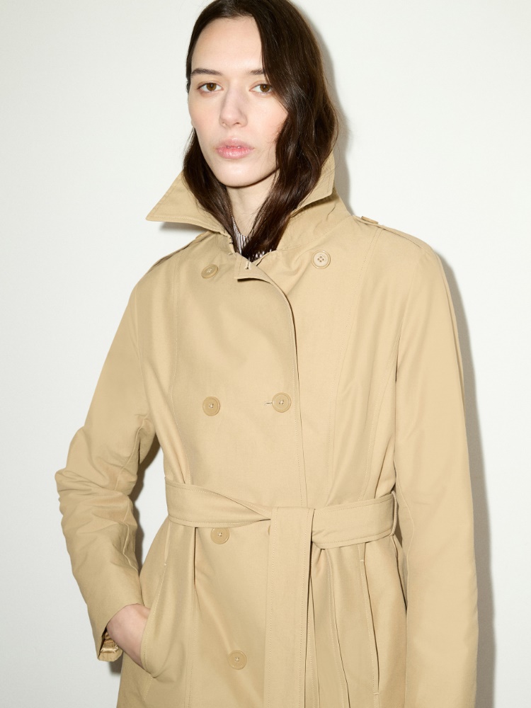 Double-breasted trench coat in ottoman - MAX&Co. - 3