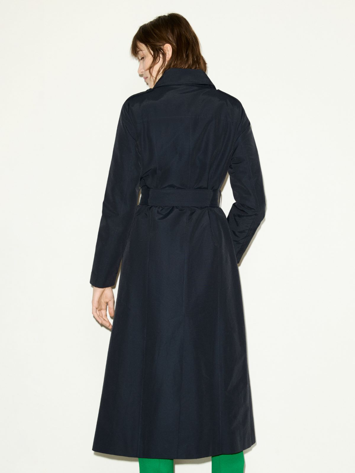Ottoman midi trench coat - NAVY - MAX&Co. - 2