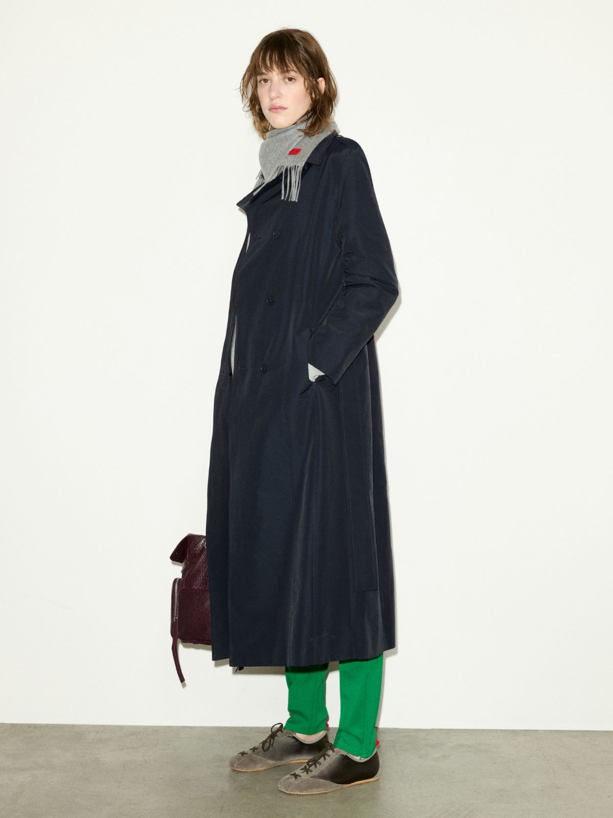 Ottoman midi trench coat - NAVY - MAX&Co. - 5