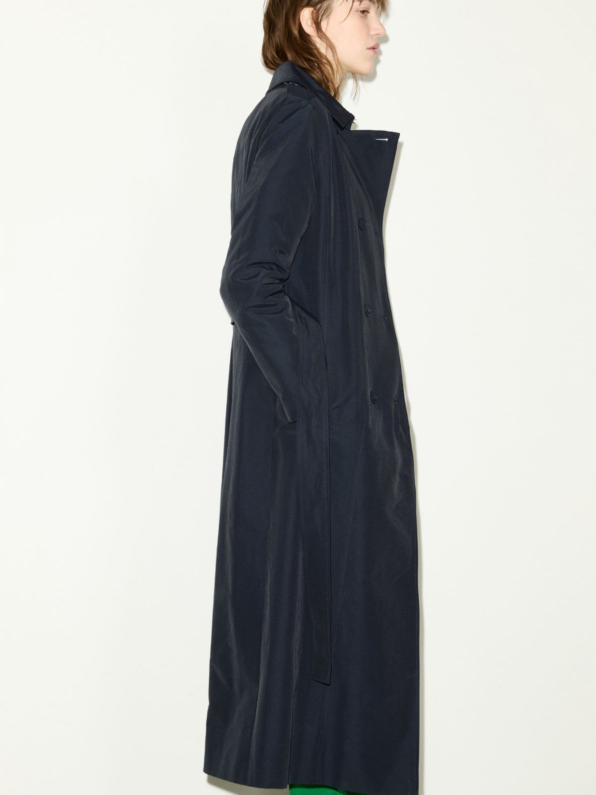Ottoman midi trench coat - NAVY - MAX&Co. - 4
