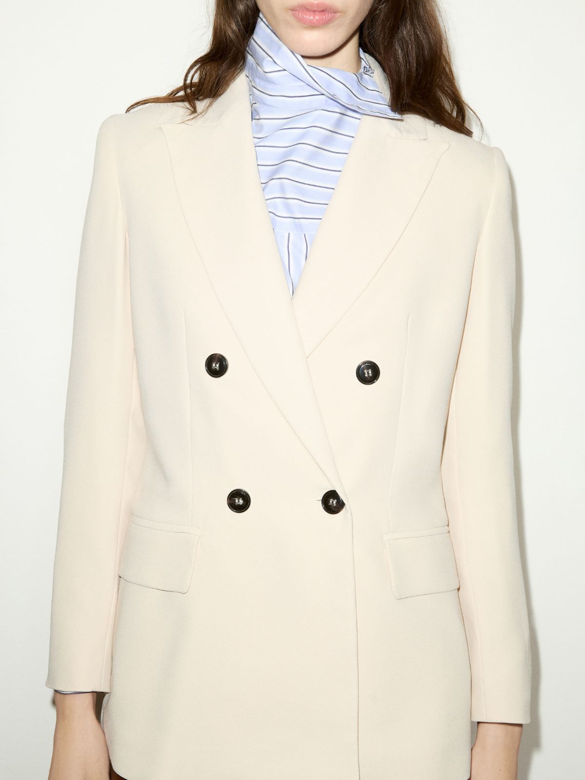 Envers satin blazer - BEIGE - MAX&Co. - 3