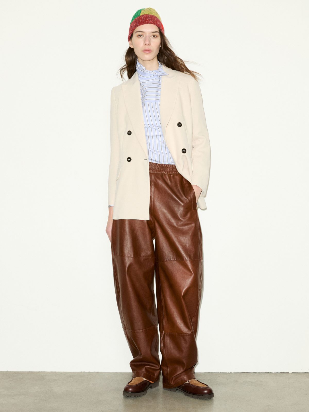 Envers satin blazer - BEIGE - MAX&Co. - 4