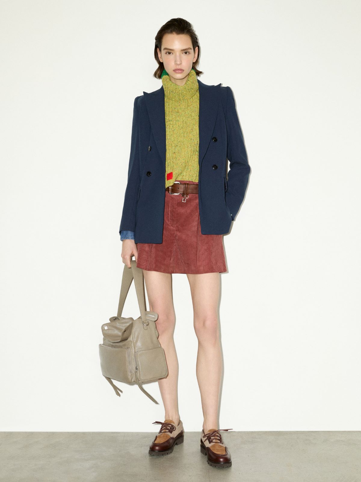 Envers satin blazer - NAVY - MAX&Co. - 4