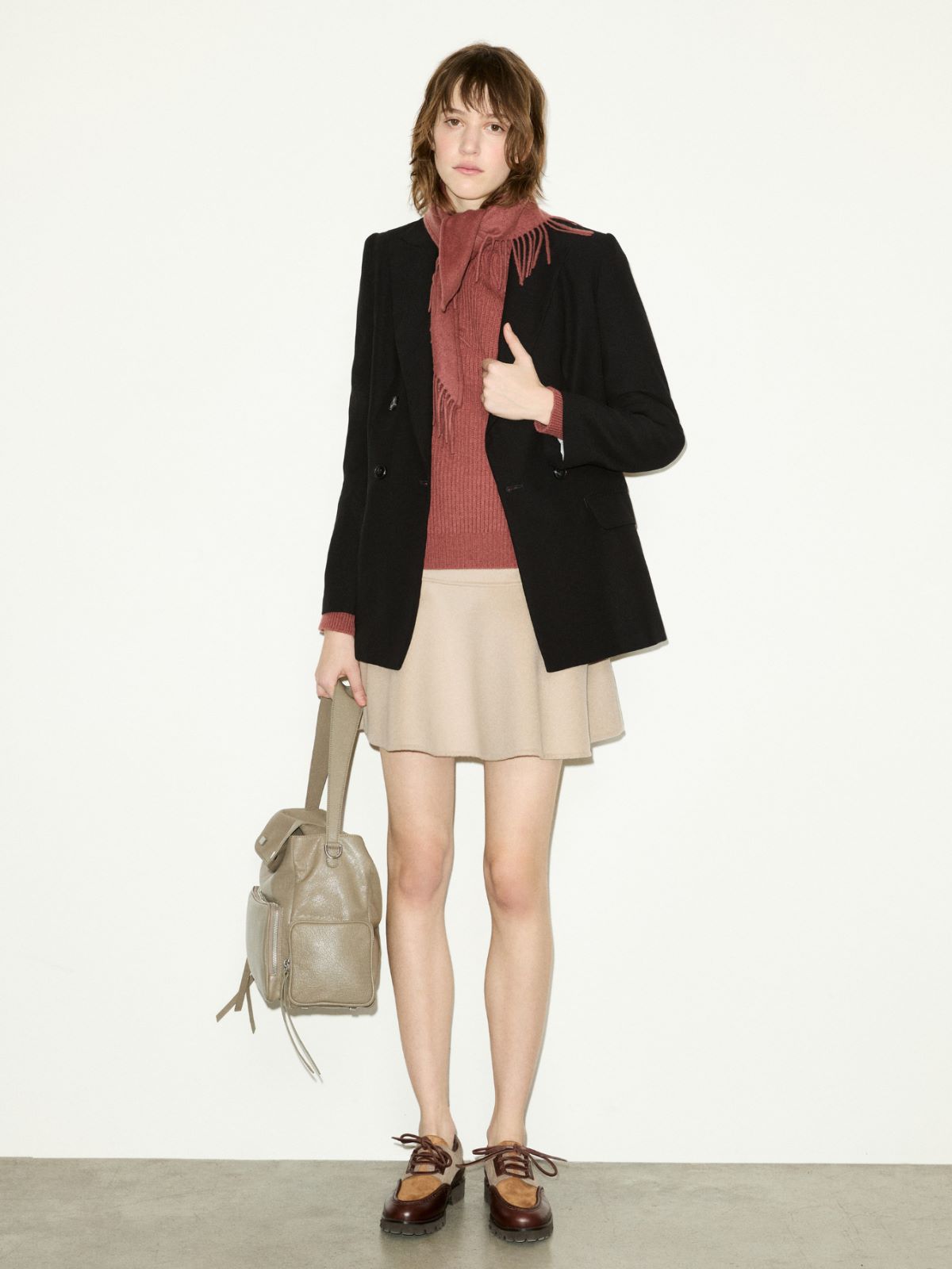 Envers satin blazer - BLACK - MAX&Co. - 4