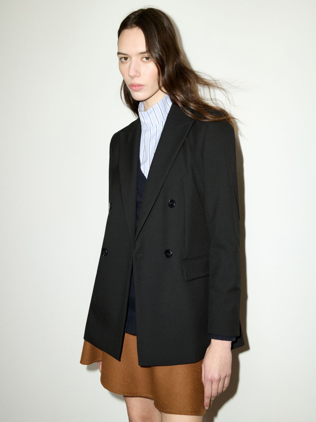 Double-breasted blazer - BLACK - MAX&Co.