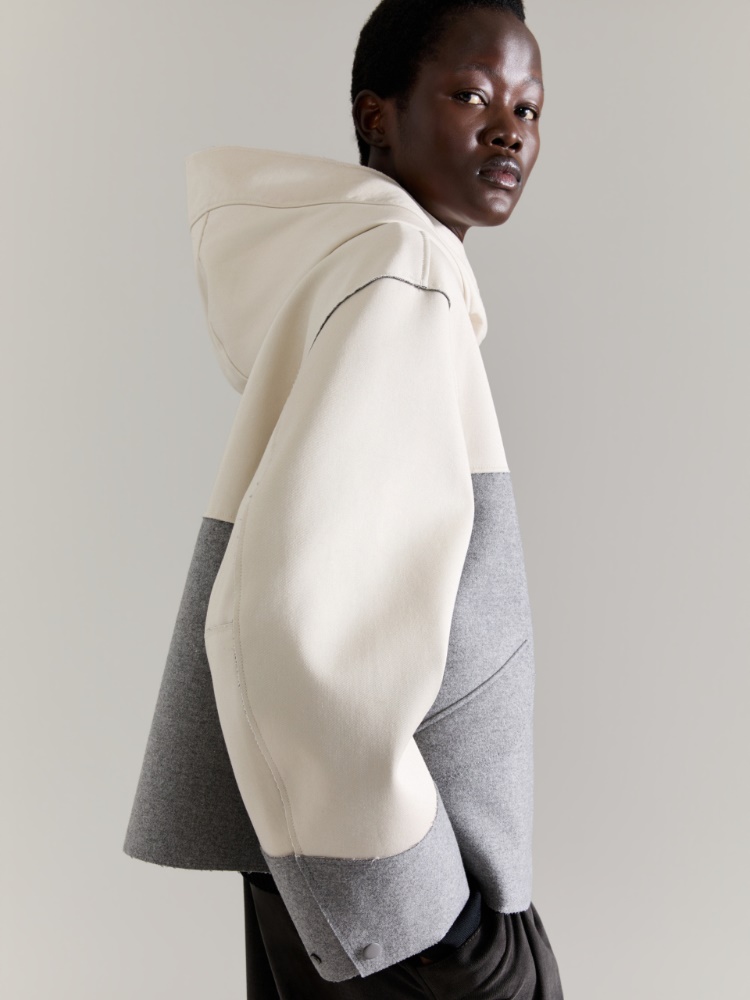 Colour-blocked jacket Raeburn &Co.llaboration - MELANGE GREY - MAX&Co. - 3