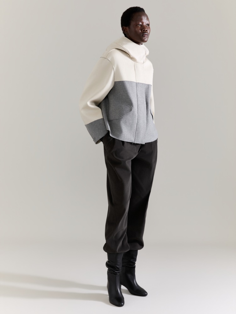 Colour-blocked jacket Raeburn &Co.llaboration - MELANGE GREY - MAX&Co. - 5