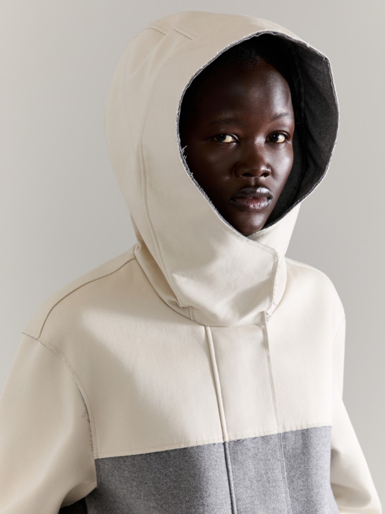 Colour-blocked jacket Raeburn &Co.llaboration - MELANGE GREY - MAX&Co. - 4