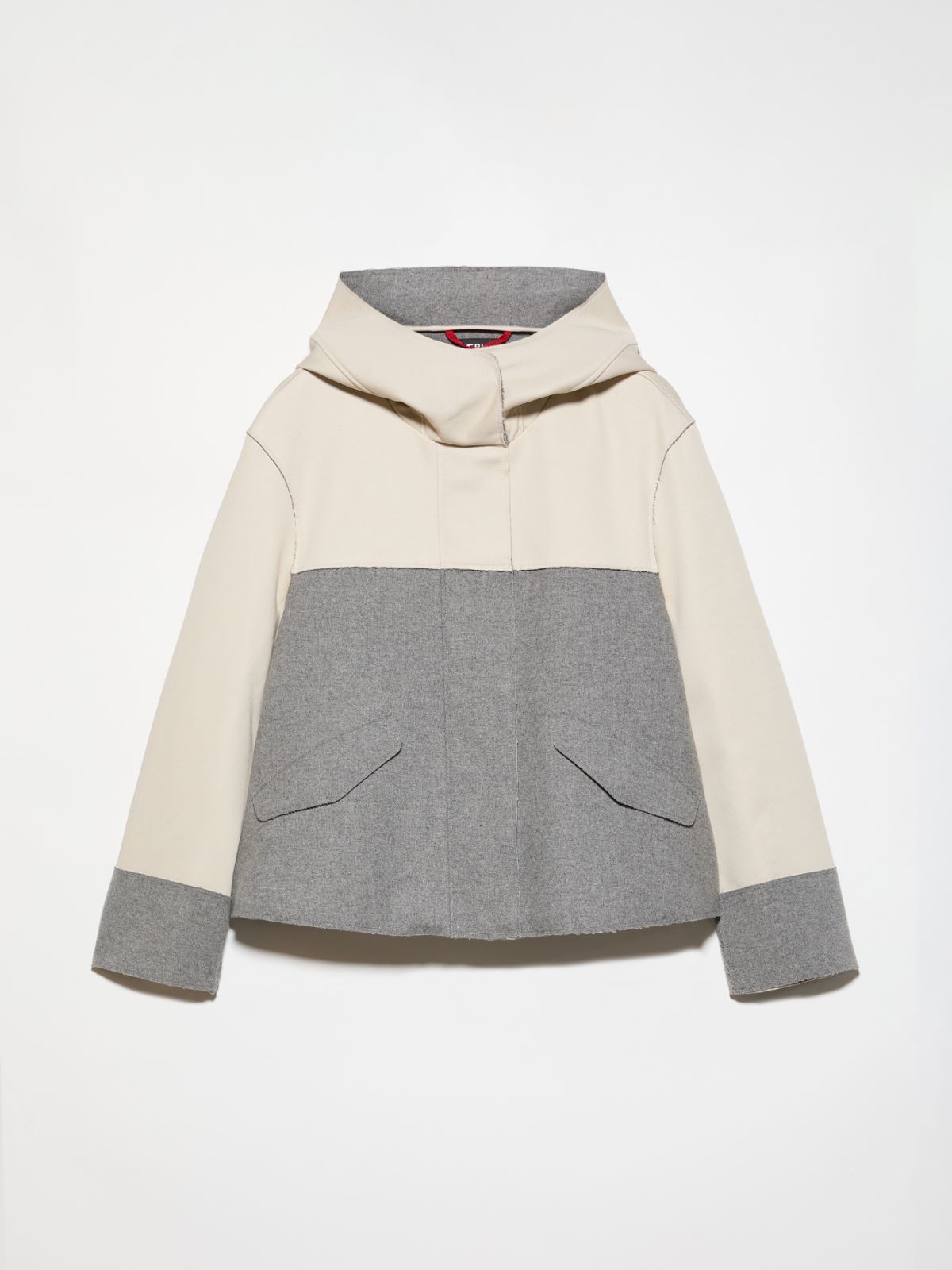 Colour-blocked jacket Raeburn &Co.llaboration - MELANGE GREY - MAX&Co. - 6