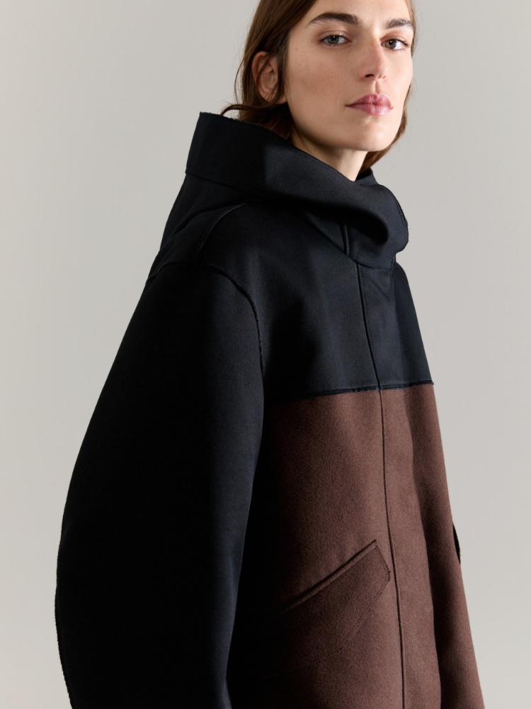 Colour-blocked jacket Raeburn &Co.llaboration - DARK BROWN - MAX&Co. - 3
