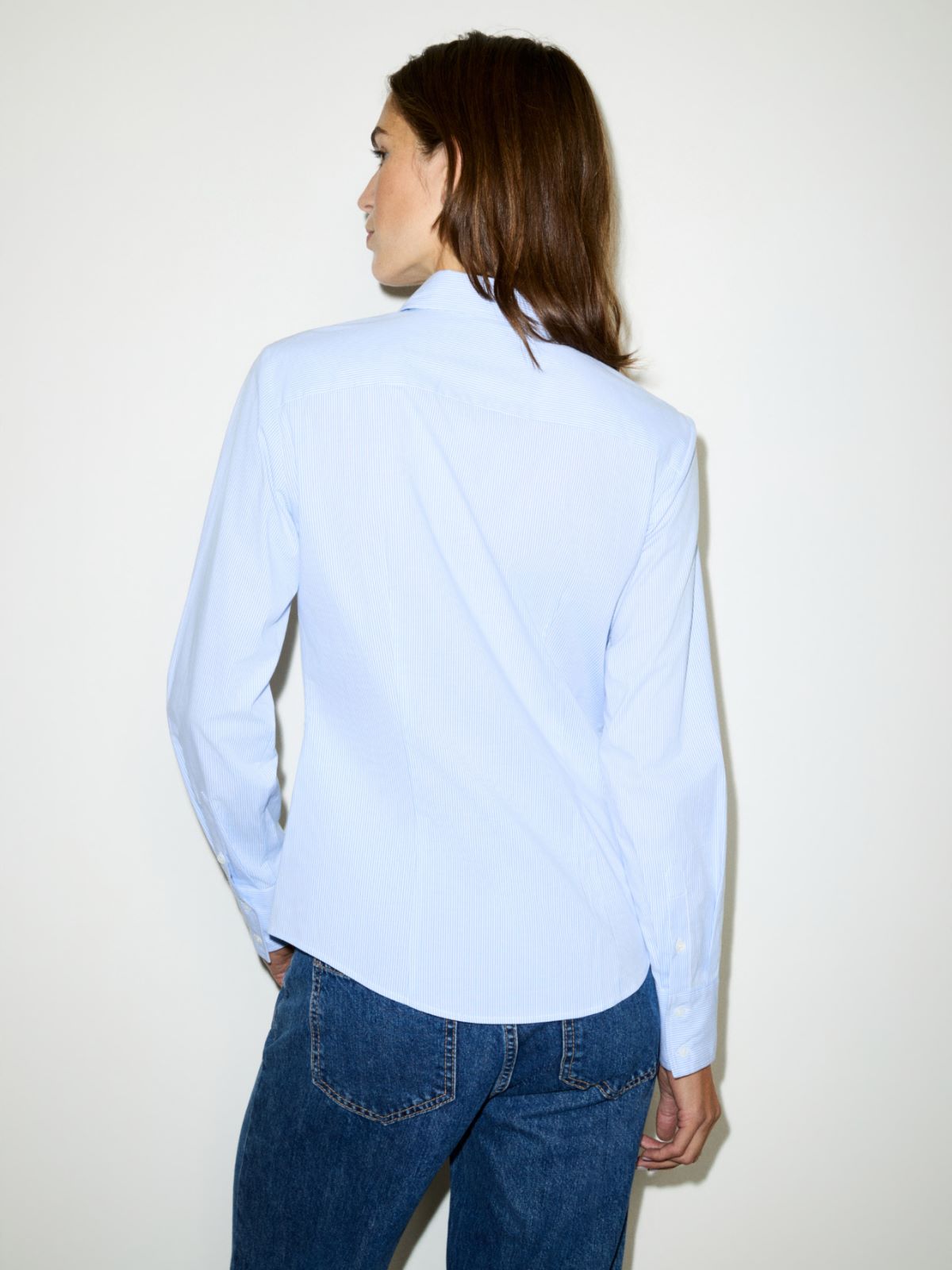Slim poplin shirt - LIGHT BLUE - MAX&Co. - 2
