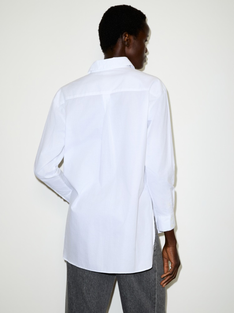 Loose-fitting poplin shirt - MAX&Co. - 2