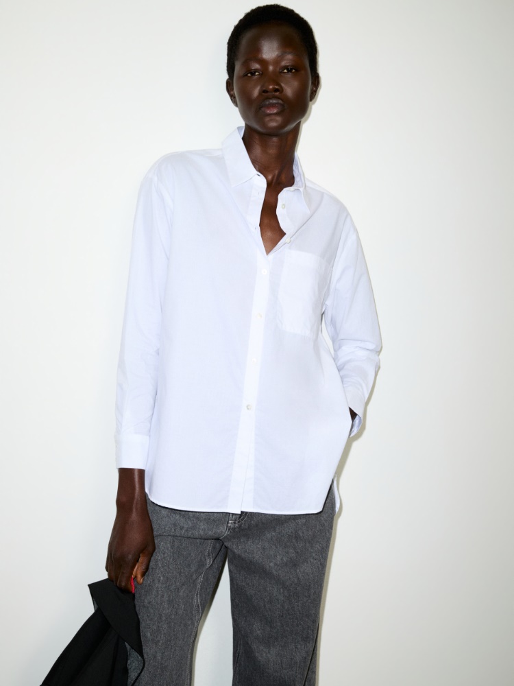 Loose-fitting poplin shirt - MAX&Co.