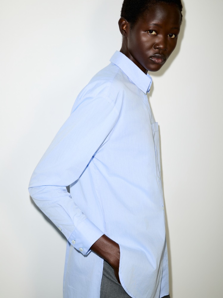 Loose-fitting poplin shirt - MAX&Co. - 3