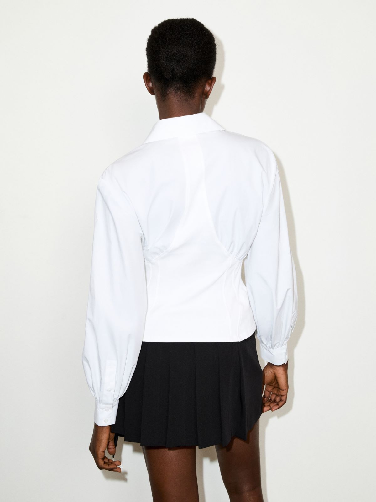 Bustier shirt Sami Miró &Co.llaboration - OPTICAL WHITE - MAX&Co. - 2