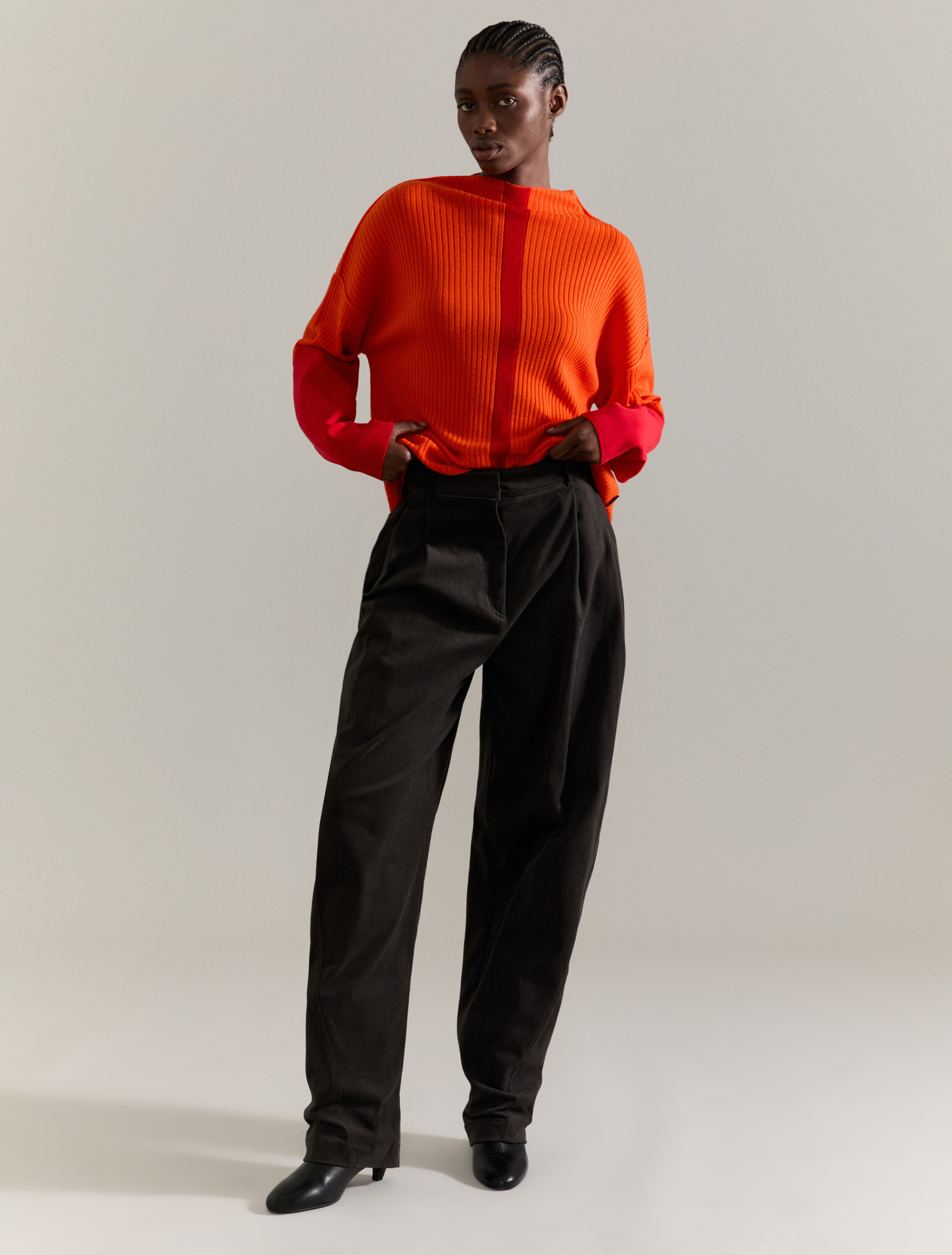 Barrel-leg trousers Raeburn &Co.llaboration - MAX&Co.