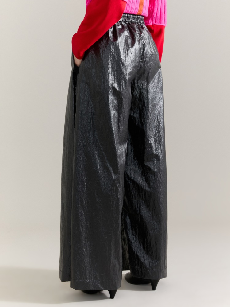 Wide trousers Raeburn &Co.llaboration - BLACK - MAX&Co. - 2