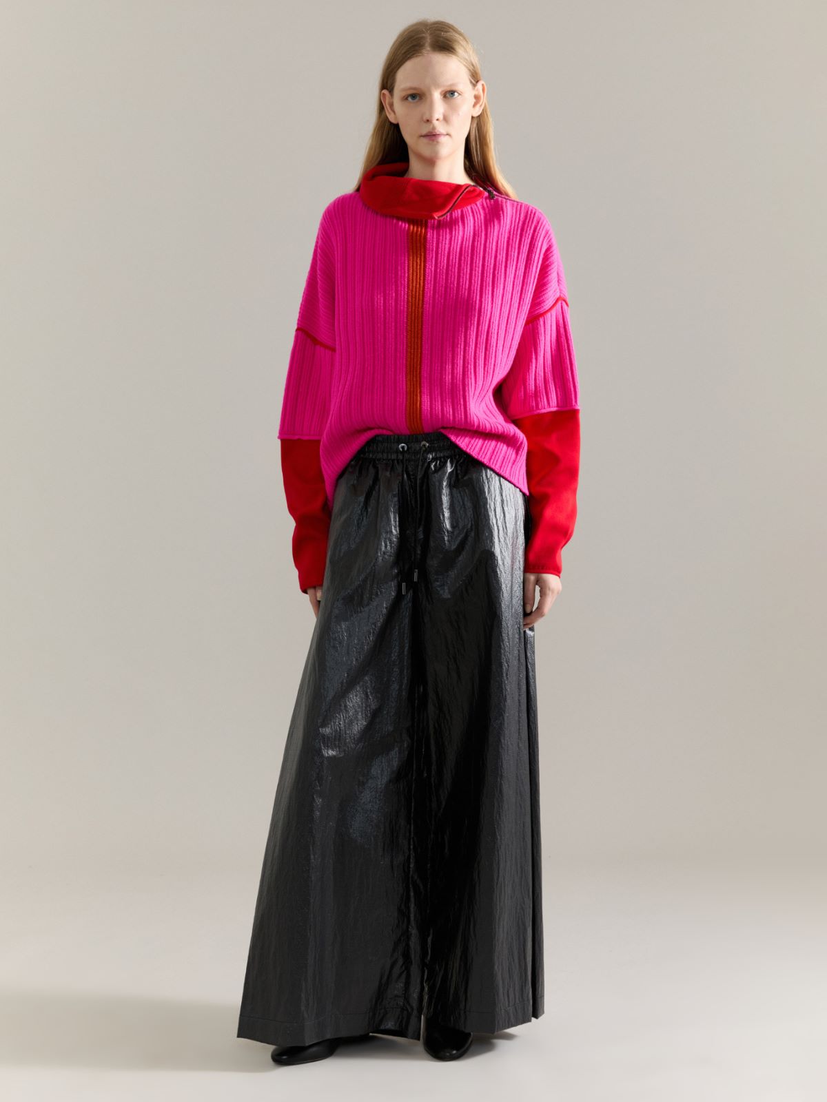 Wide trousers Raeburn &Co.llaboration - BLACK - MAX&Co.