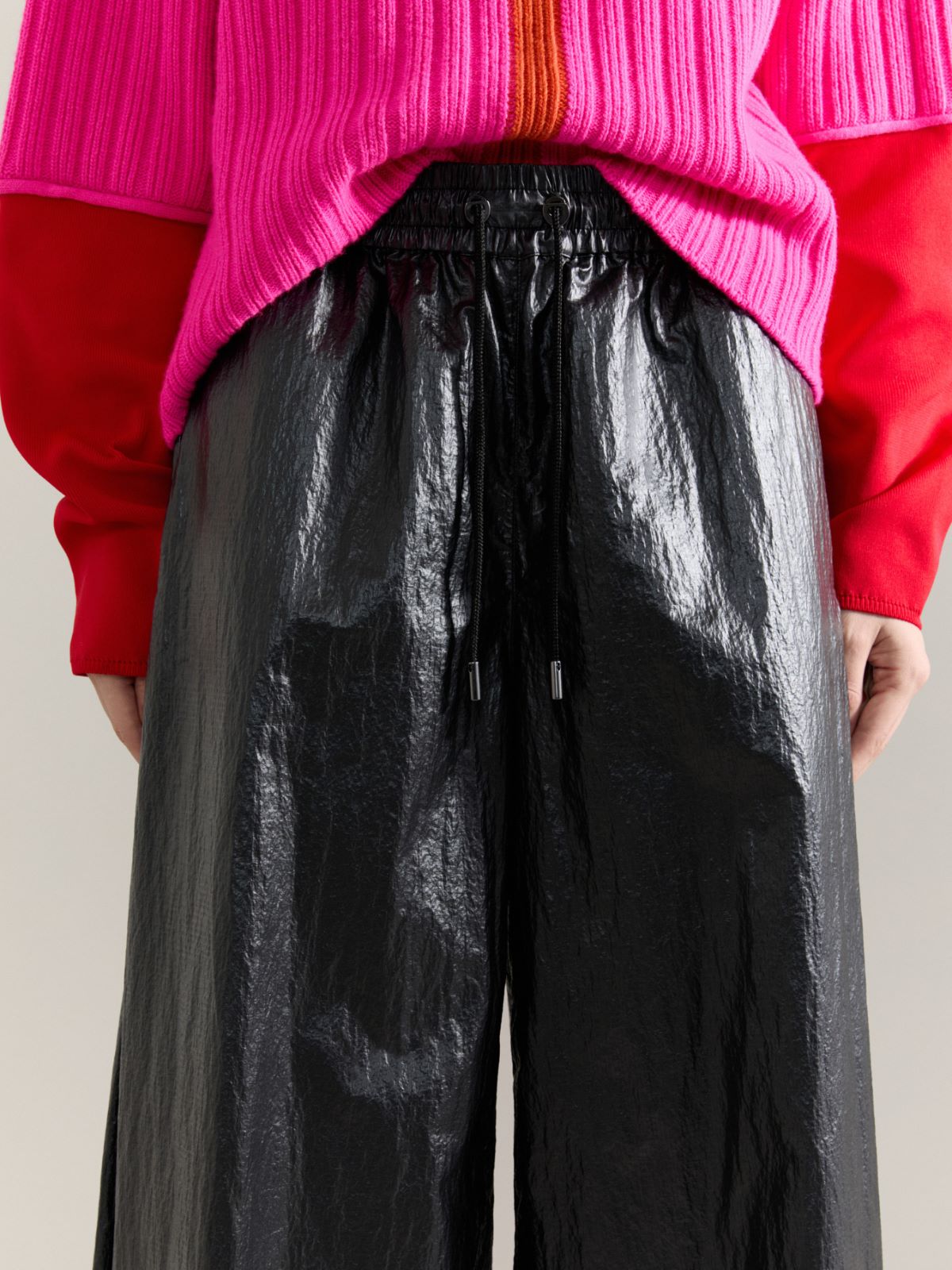 Wide trousers Raeburn &Co.llaboration - BLACK - MAX&Co. - 4