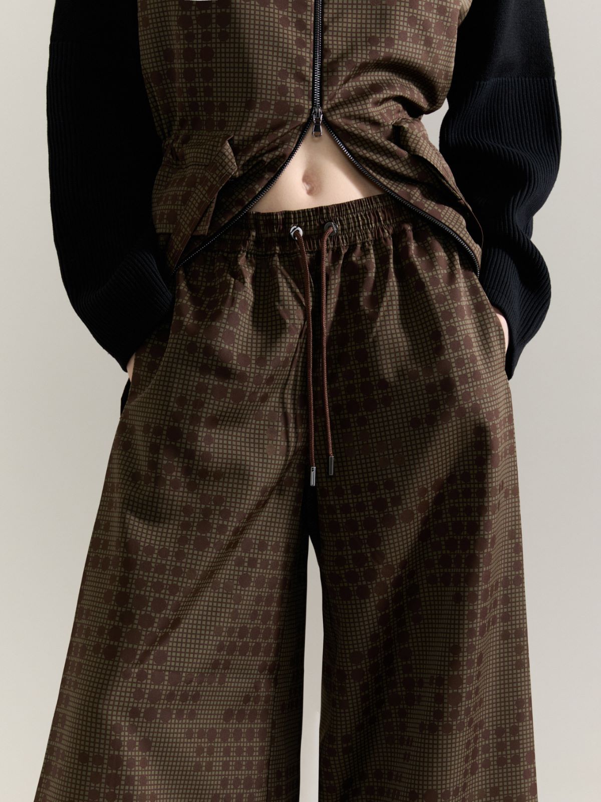 Jacquard trousers Raeburn &Co.llaboration - KAKI - MAX&Co. - 3