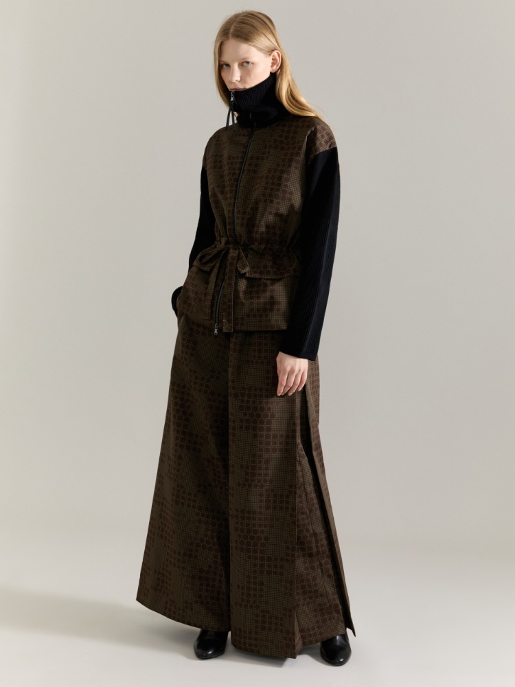 Jacquard trousers Raeburn &Co.llaboration - KAKI - MAX&Co. - 5