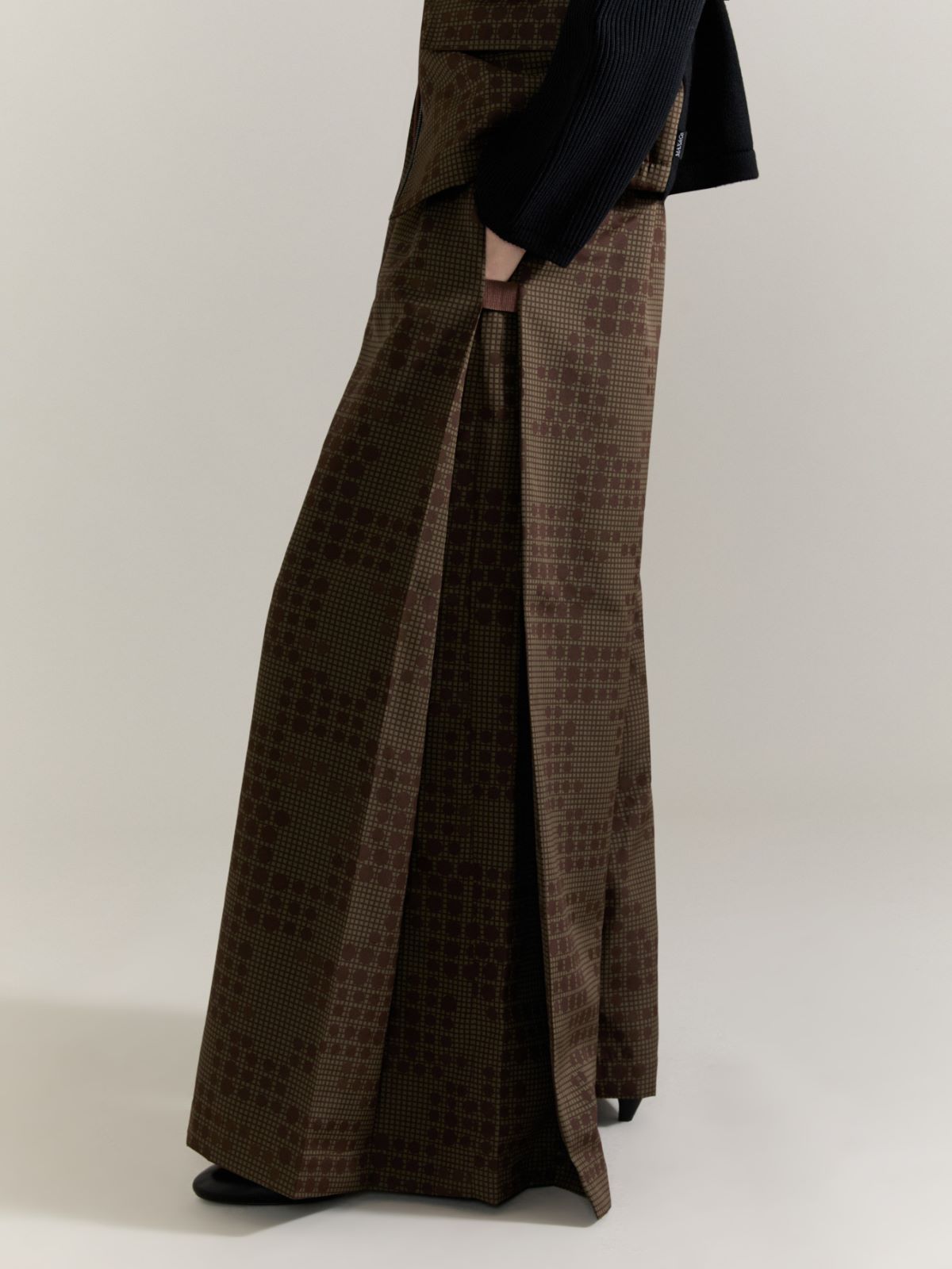 Jacquard trousers Raeburn &Co.llaboration - KAKI - MAX&Co. - 4