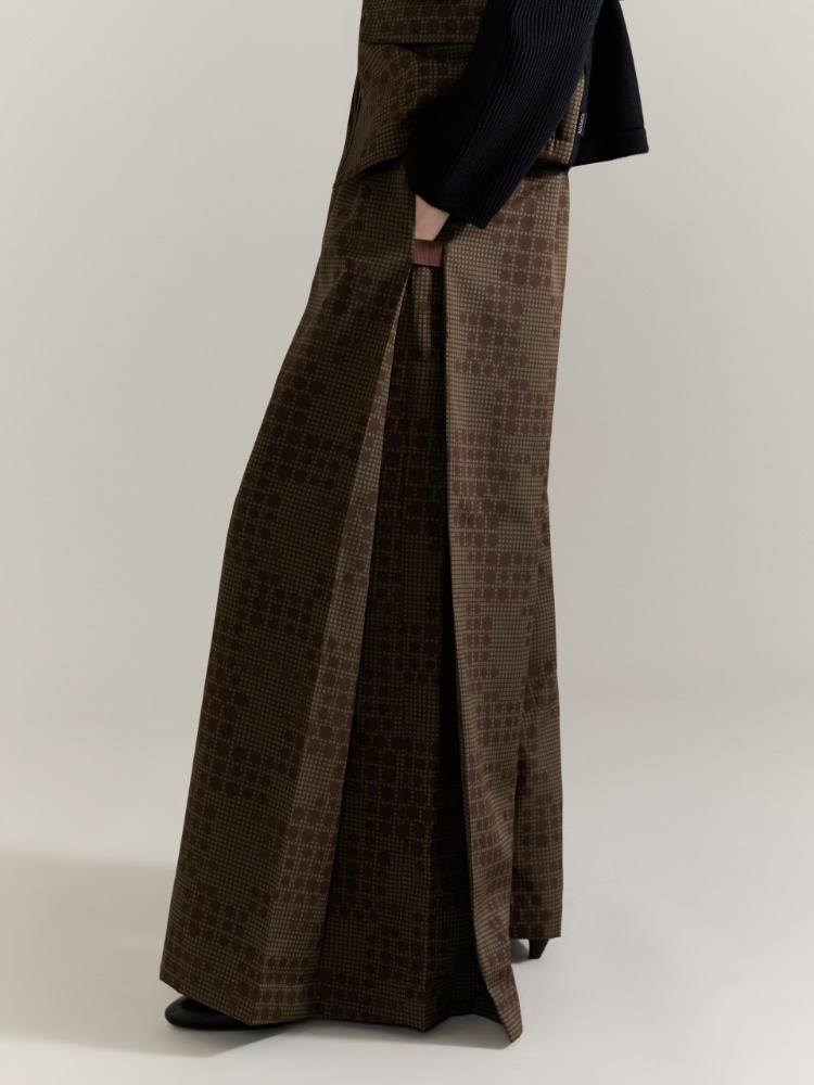 Jacquard trousers Raeburn &Co.llaboration - KAKI - MAX&Co. - 4
