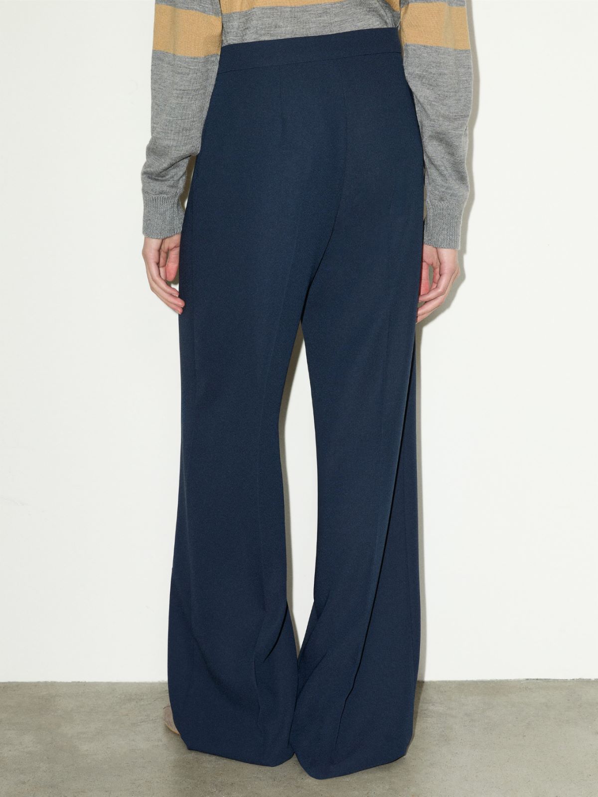 Envers satin trousers - NAVY - MAX&Co. - 2