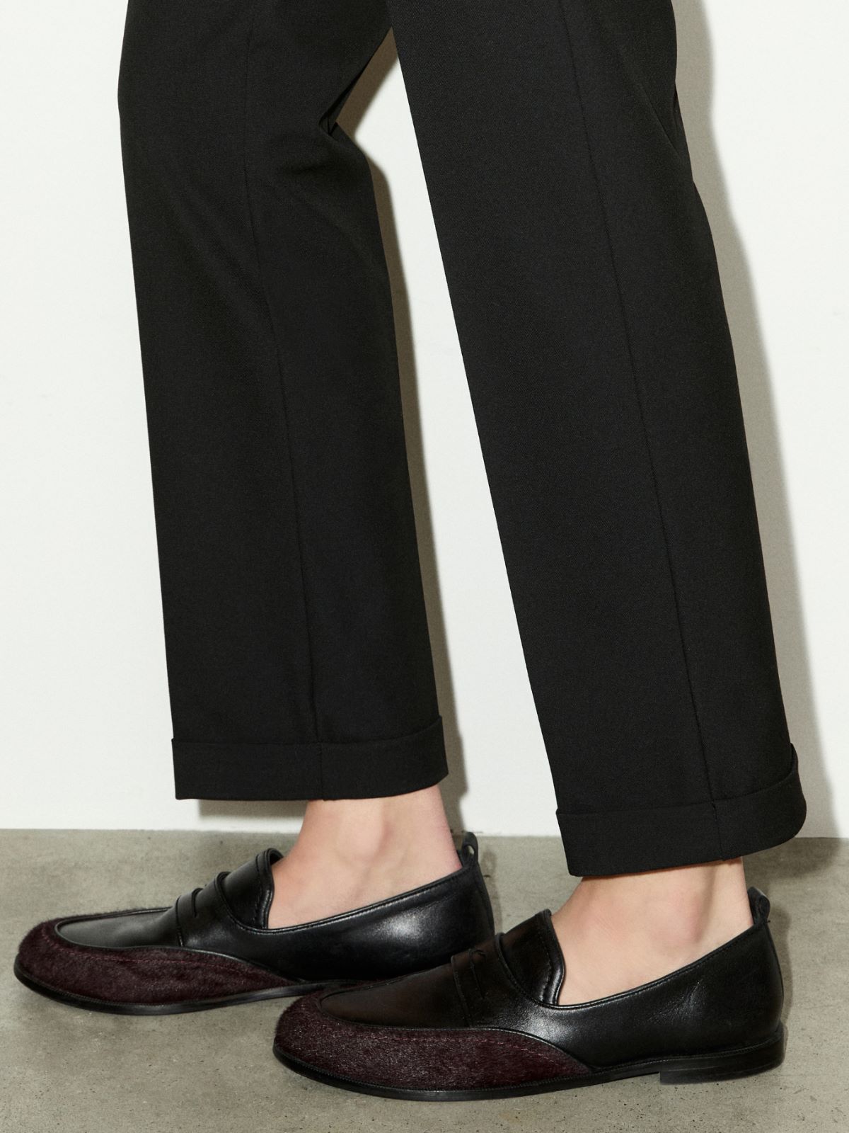 Slim trousers with turn-ups - BLACK - MAX&Co. - 4