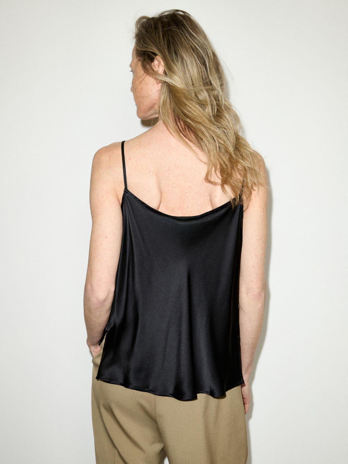 Top in raso di seta - NERO - MAX&Co. - 2