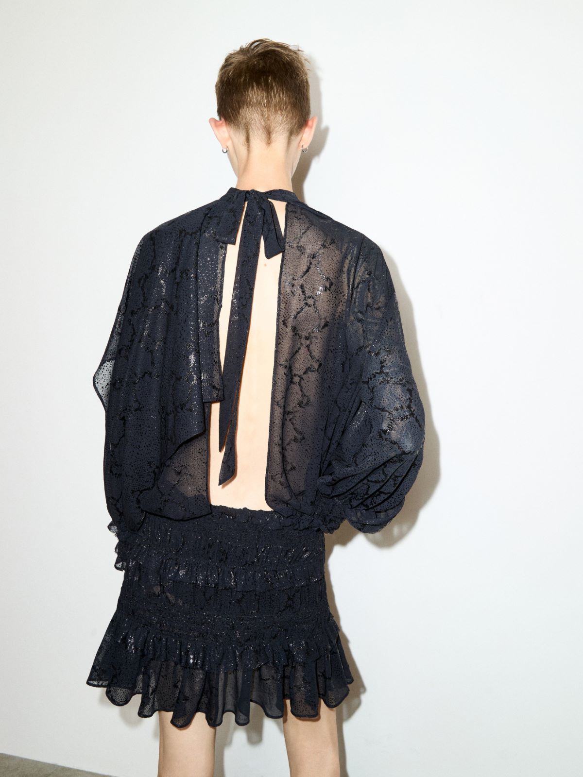 Crepon dress Sami Miró &Co.llaboration - BLACK - MAX&Co. - 2