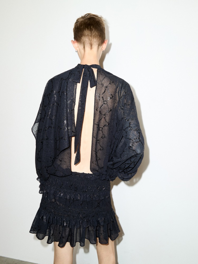 Crepon dress Sami Miró &Co.llaboration - BLACK - MAX&Co. - 2