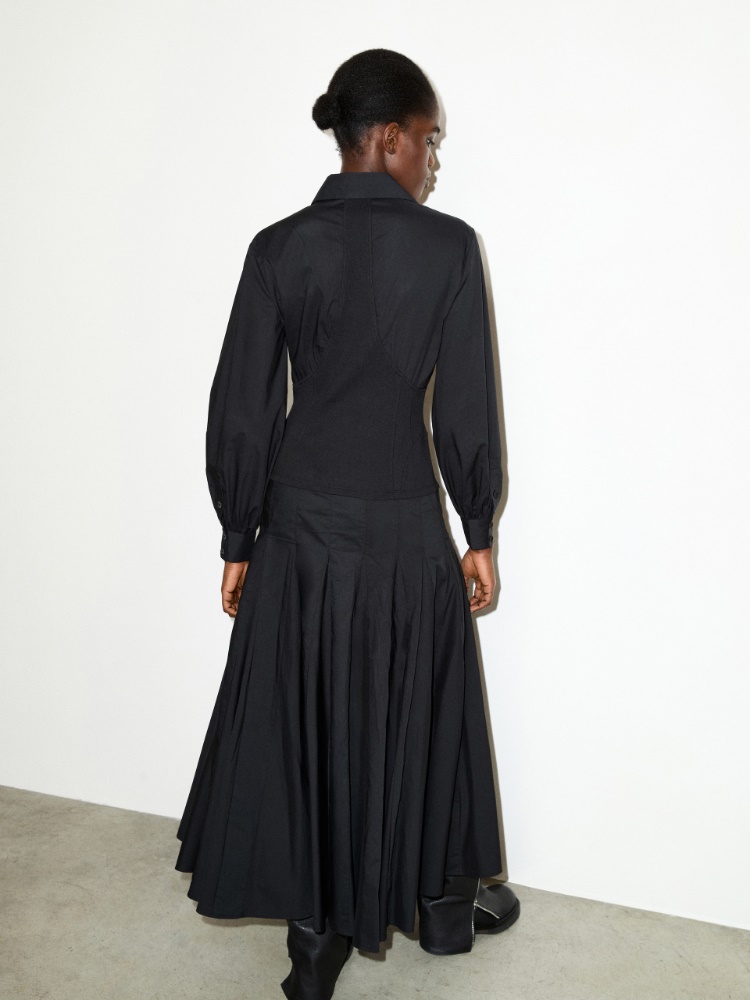 Shirt dress Sami Miró &Co.llaboration - BLACK - MAX&Co. - 2