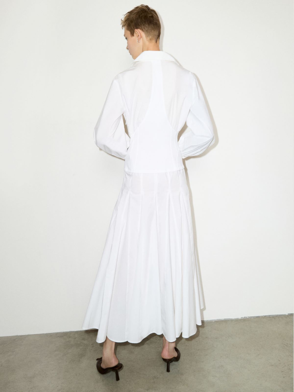 Shirt dress Sami Miró &Co.llaboration - WHITE - MAX&Co. - 2