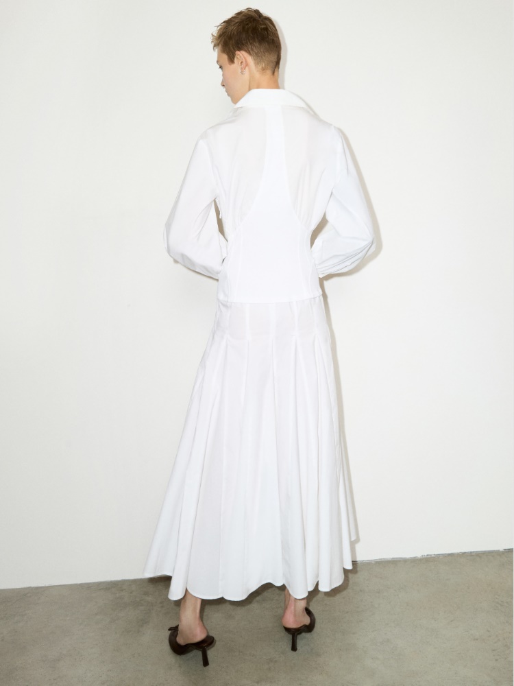 Shirt dress Sami Miró &Co.llaboration - WHITE - MAX&Co. - 2