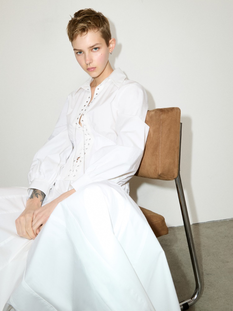 Shirt dress Sami Miró &Co.llaboration - WHITE - MAX&Co. - 3