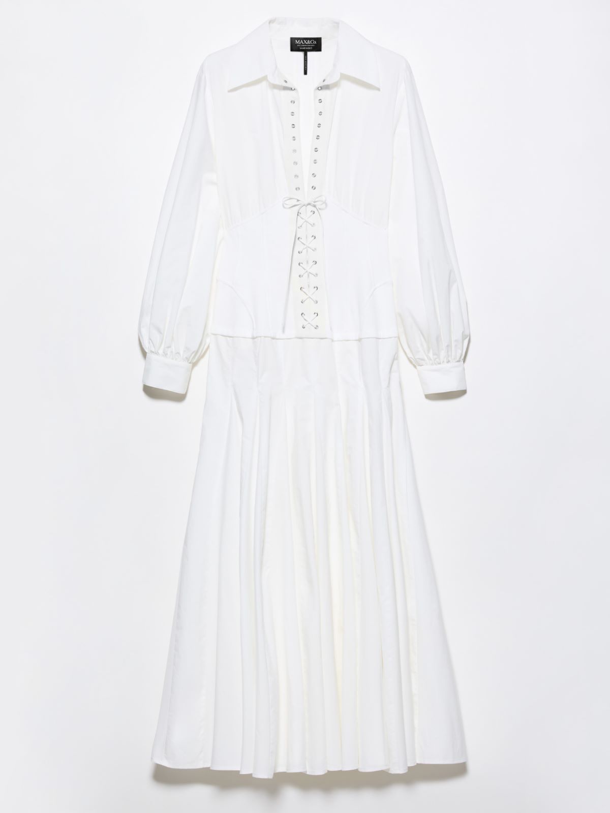 Shirt dress Sami Miró &Co.llaboration - WHITE - MAX&Co. - 5