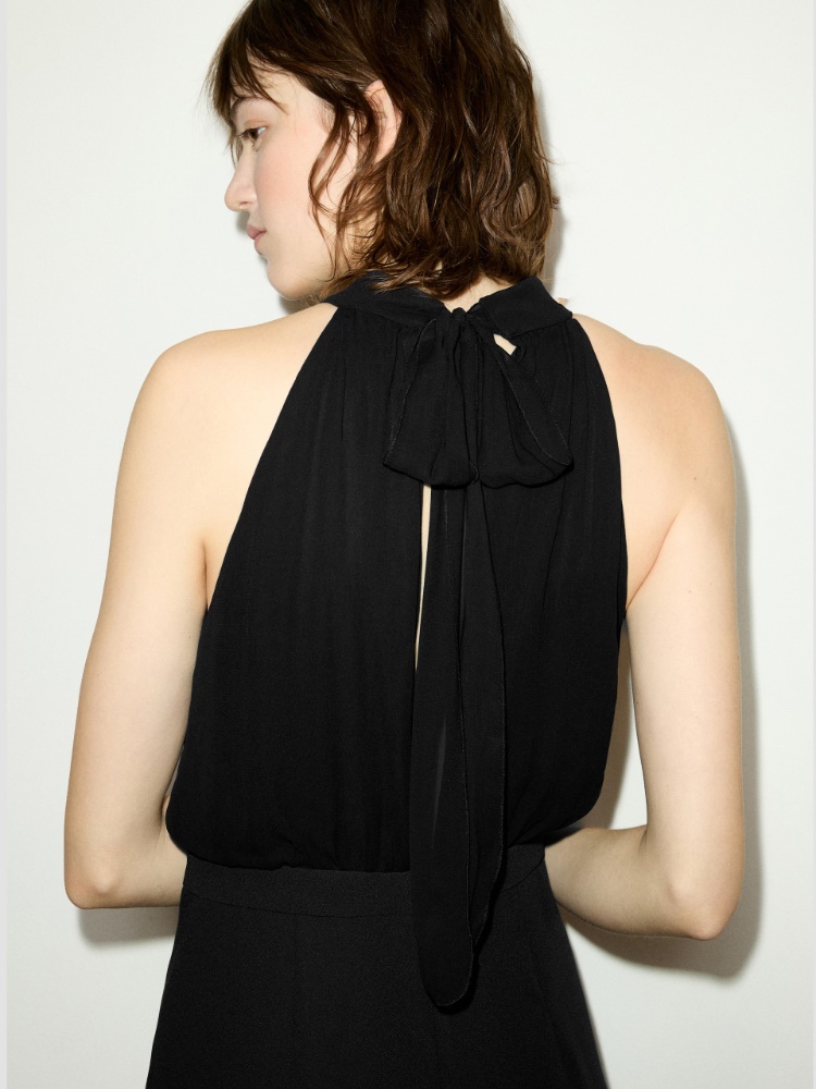 Jumpsuit in envers satin and georgette - MAX&Co. - 4