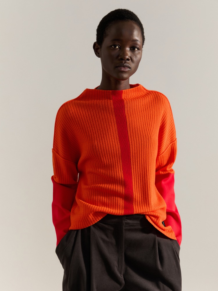Ribbed knit sweater Raeburn &Co.llaboration - MAX&Co.