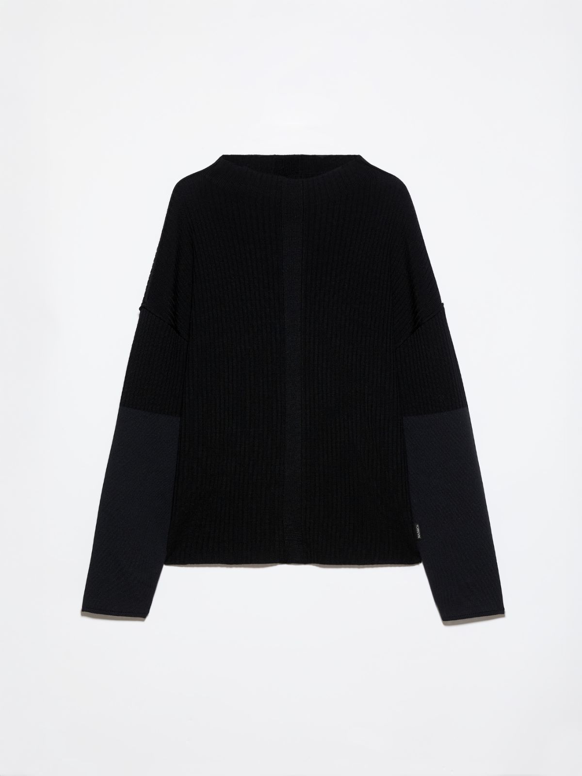 Ribbed knit sweater Raeburn &Co.llaboration - BLACK - MAX&Co. - 6