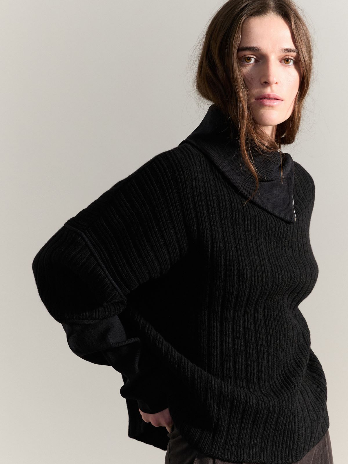 Colour-block sweater Raeburn &Co.llaboration - BLACK - MAX&Co. - 4