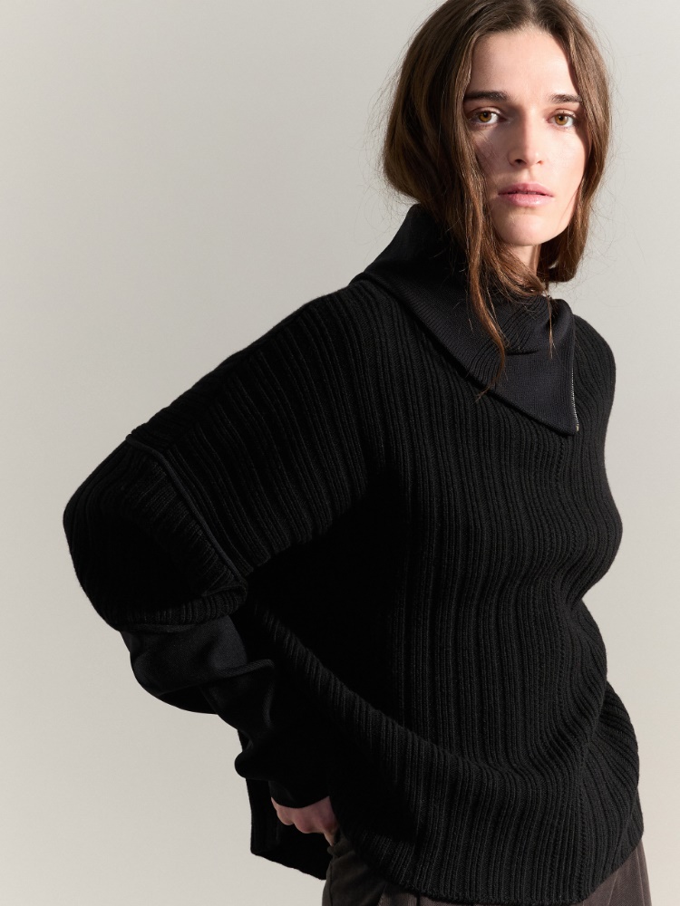 Colour-block sweater Raeburn &Co.llaboration - BLACK - MAX&Co. - 4