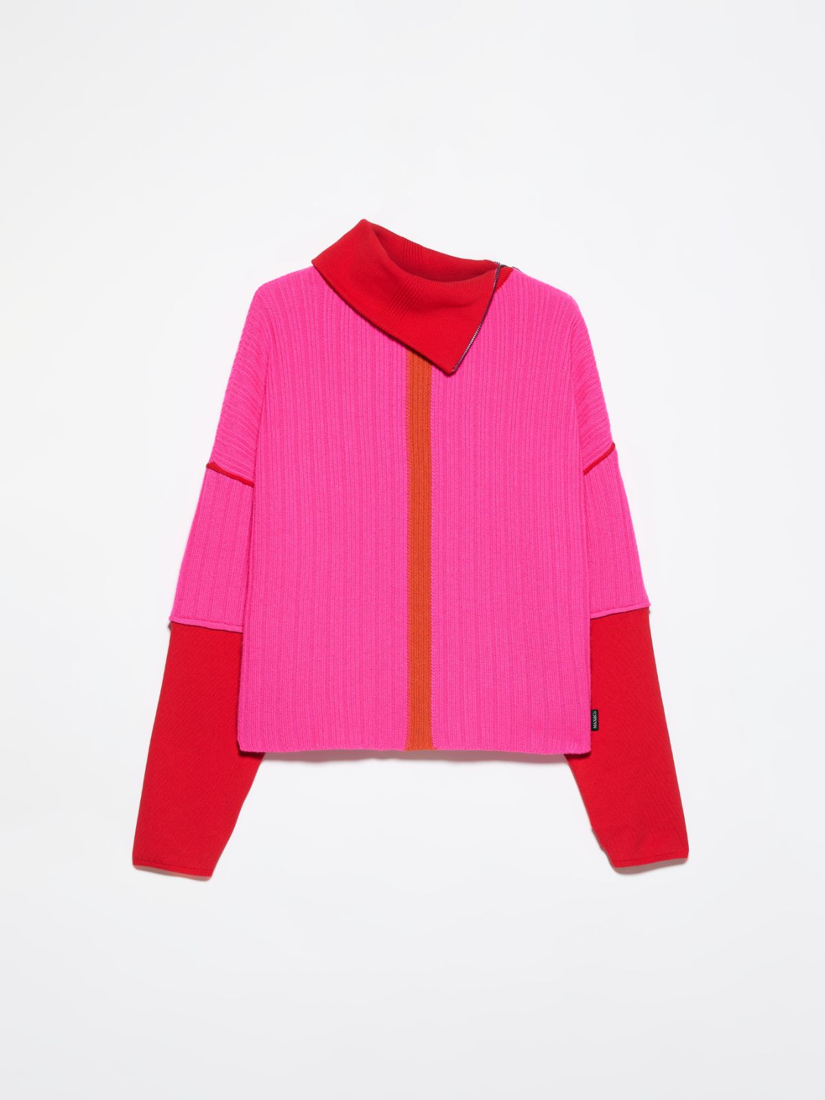 Colour-block sweater Raeburn &Co.llaboration - FUCHSIA - MAX&Co. - 6