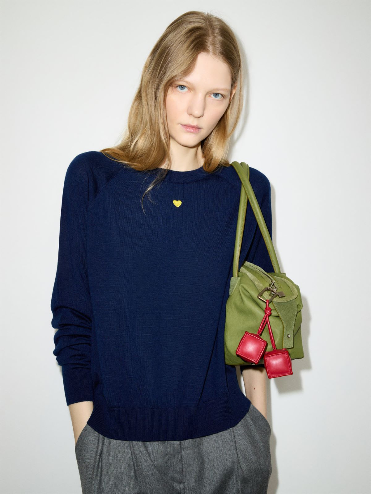 Pure merino wool jumper - NAVY - MAX&Co.
